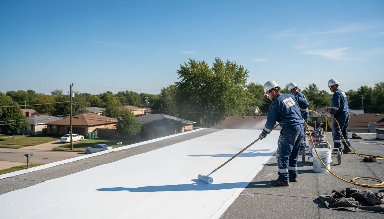 Commercial roof coating in Dimock, PA near me
